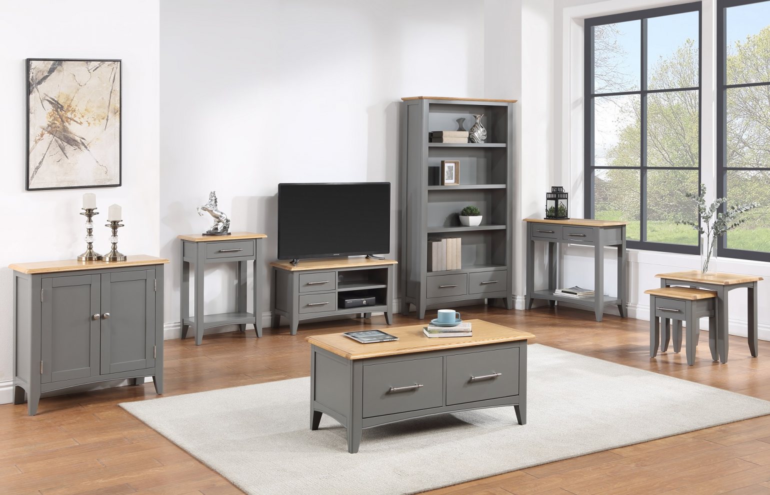 Solid oak deals lounge furniture